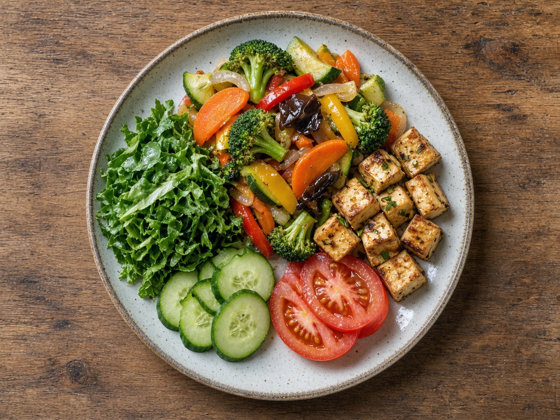 Vegetarian food context photo; an image alone cannot establish ingredients or vegan preparation