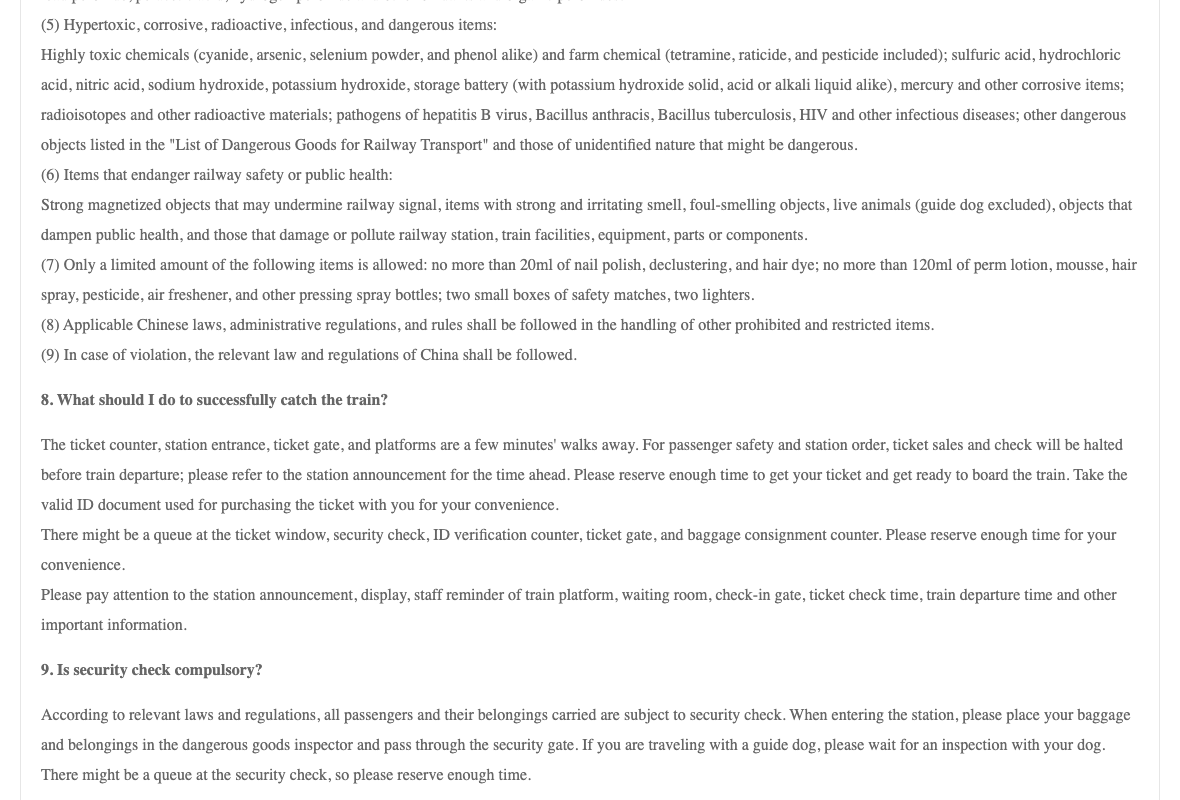12306 China Railway English guidance explains station check-in, document verification and boarding queues