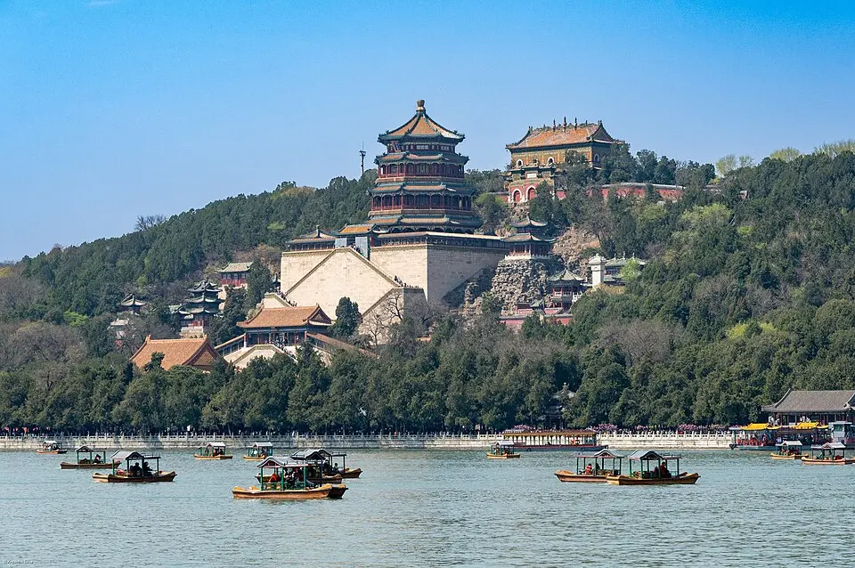 Summer Palace in Beijing, showing the actual park landscape.