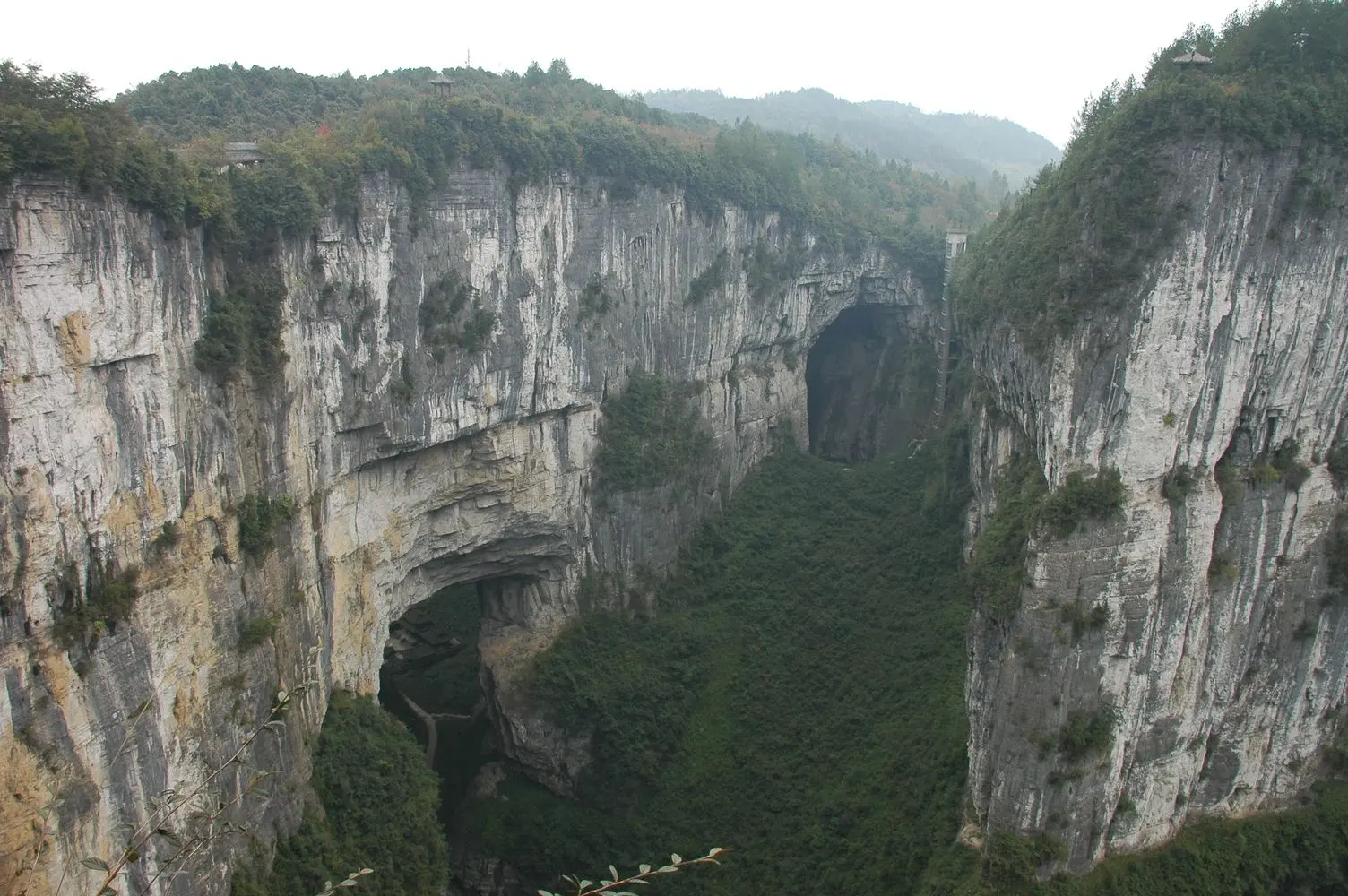 Wulong Fairy Mountain area, contextual landscape; not the current Three Bridges exit road